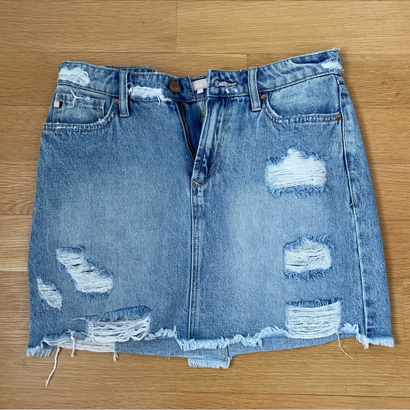 Dear John Denim Mini Skirt - Size 29 - Picture 2 of 4